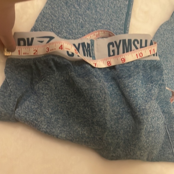 Gymshark Flex Teal Blue Crop Workout Leggings - Picture 7 of 7